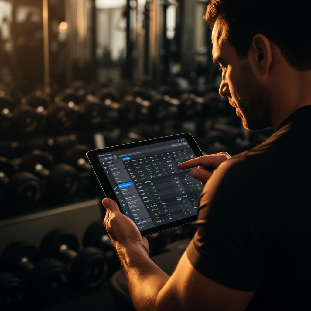 Coach reviewing performance data